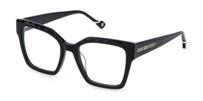 Yalea Vya202 Katalin 700y Occhiali Da Vista Neri Per Donna (solo Montatura) In Black