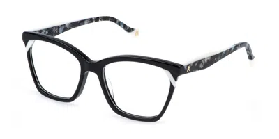 Yalea Vya204 Peggy 0700 Occhiali Da Vista Neri Per Donna (solo Montatura) In Black