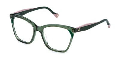 Yalea Vya204 Peggy 07th Occhiali Da Vista Verdi Per Donna (solo Montatura)
