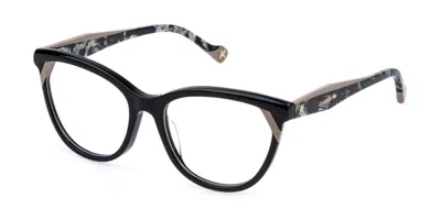 Yalea Vya205 Samantha 700y Occhiali Da Vista Neri Per Donna (solo Montatura) In Black