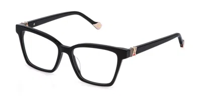 Yalea Vya230 Mildred 0700 Women's Glasses Black Size 54 - Free Lenses - Blue Light Block Available