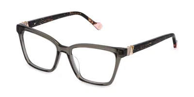 Yalea Vya230 Mildred 07n8 Women's Glasses Green Size 54 - Free Lenses - Blue Light Block Available