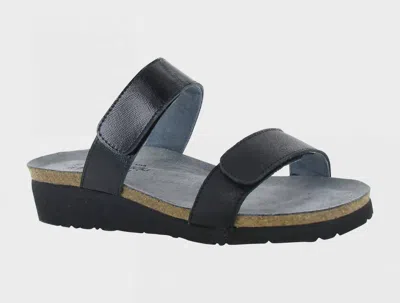 Yaleet Women's Althea Slide Sandal In Soft Black/black Luster In Multi