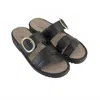 Yaleet Women's Frey Sandals In Soft Black Leather In Multi