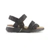 Yaleet Women's Naot Kayla Sport Sandals In Soft Black Leather