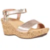 Yaleet Women's Pier Wedge Sandals In Soft Rosegold In Multi