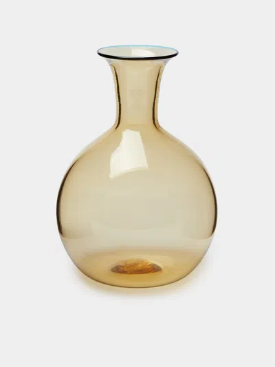Yali Glass Hand-blown Murano Glass Wine Carafe  Abask Luxury Gift In Neutral
