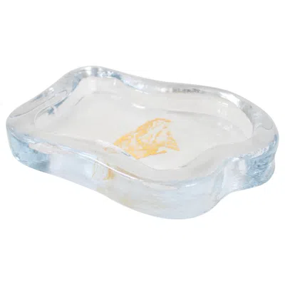 Pre-owned Yali Glass Moribana Dish Vide Poche  Murano 2019 Designed By Marie-rose Kahane In Gray