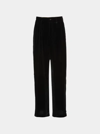 Yali Milano Velvet Pants Size: L  Abask Luxury Gift In Black