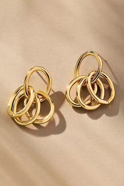 Yam Cluster Stud Earrings In Gold