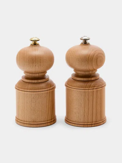 Yamani Woodworks Hand-turned Wood Salt And Pepper Mills (set Of 2)