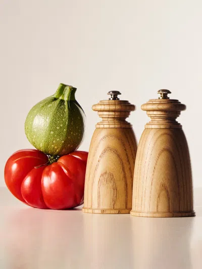 Yamani Woodworks Hand-turned Wood Salt And Pepper Mills (set Of 2)