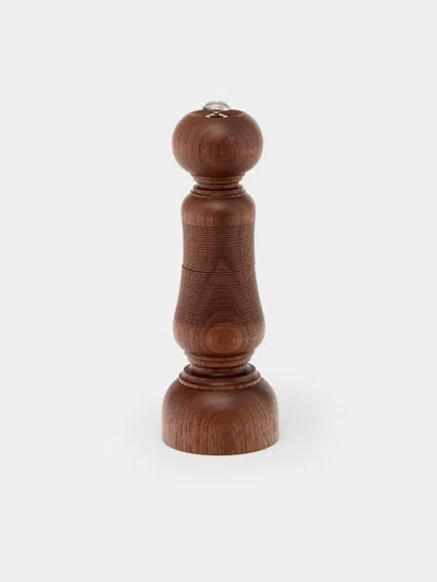 Yamani Woodworks Hand-turned Wood Salt Mill (7in/17.5cm) In Brown