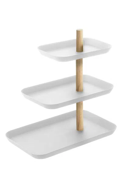 Yamazaki 3-tier Display Tray In White