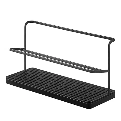 Yamazaki Countertop Bottle Rack In Black