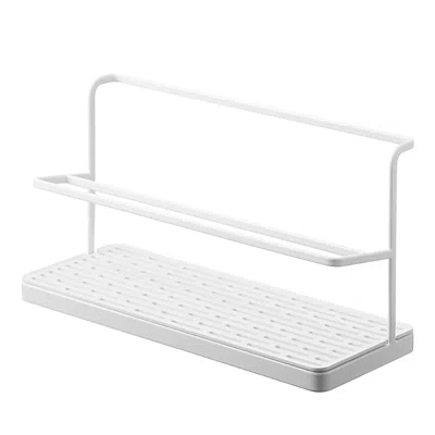 Yamazaki Countertop Bottle Rack In White