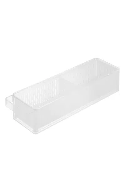 Yamazaki Divided Fridge Colander With Lid In White