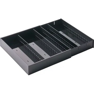 Yamazaki Expandable Cutlery Organizer In Black