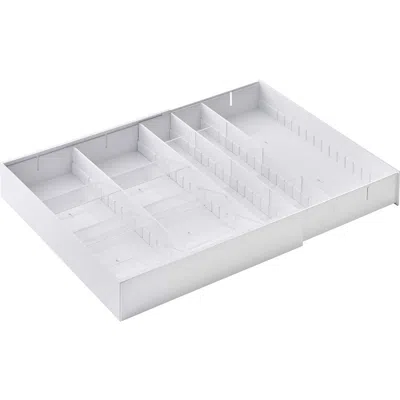 Yamazaki Expandable Cutlery Organizer In White