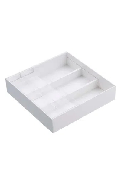 Yamazaki Expandable Cutlery Organizer In White