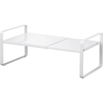 Yamazaki Expandable Kitchen Riser In White