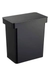 Yamazaki Extra-large Airtight Pet Rolling Food Storage Container In Black