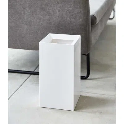 Yamazaki Home 2.37 Gallon Open Waste Basket In White