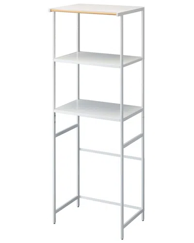 Yamazaki Home 67in Fridge Storage Rack In White