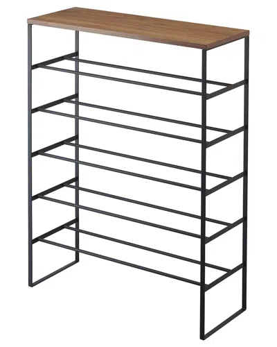 Yamazaki Home 6-tier Shoe Rack In Black