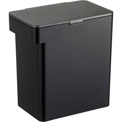 Yamazaki Home Airtight Pet Food Extra Large Storage Container With Transparent Lid, 6.6 Gallons In Black