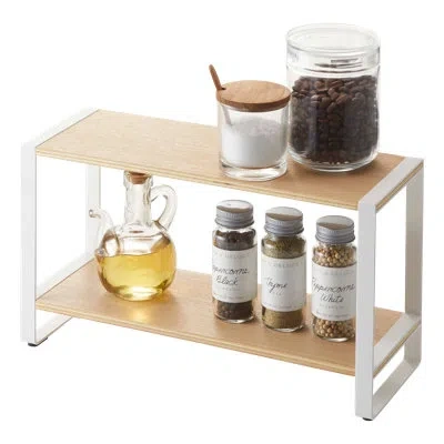 Yamazaki Home Benaiah Kitchen Spice Rack In Brown;white