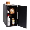 Yamazaki Home Bread Box - Two Styles, Steel, Vertical, Supports 4.4 Pounds, Handle, No Assembly In Black