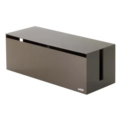 Yamazaki Home Cable Management Box, Abs Plastic, Lid, Anti-slip Rubber Feet, No Assembly