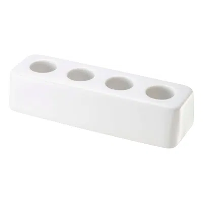 Yamazaki Home Ceramic Toothbrush Stand, Ceramic, No Assembly
