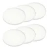 Yamazaki Home Coasters (set Of 6) - Two Styles, Silicone, Round, Dishwasher Safe, Lid, No Assembly In White