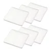 Yamazaki Home Coasters (set Of 6) - Two Styles, Silicone, Square, Dishwasher Safe, Lid, No Assembly In White