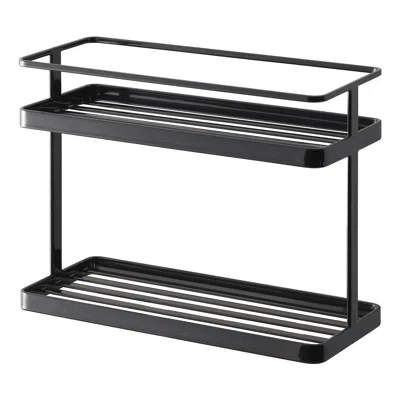Yamazaki Home Countertop Organizer Rack, Steel, Supports 13 Pounds, Anti-slip Rubber Feet, No Assembly In Black