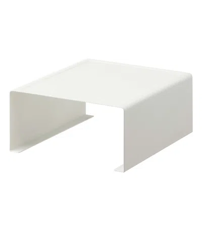 Yamazaki Home Countertop Shelf, Steel, Supports 11 Pounds, Stackable, No Assembly In White