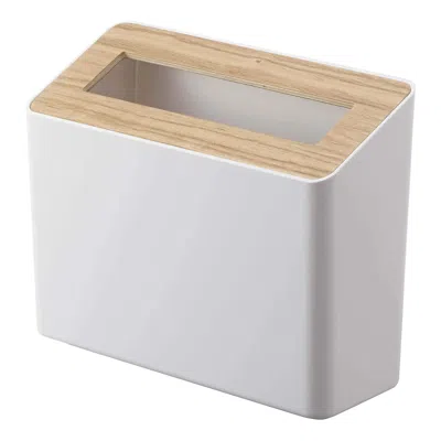 Yamazaki Home Countertop Waste Bin, Abs Plastic, 0.45 Gallons, 1.7 Liters, Lid, No Assembly In Grey