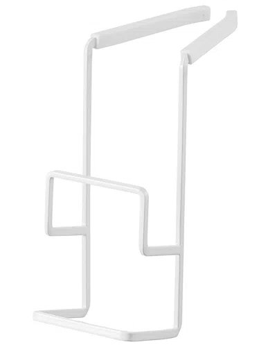 Yamazaki Home Double Faucet-hanging Sponge Holder In White