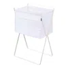 Yamazaki Home Elevated Laundry Hamper, Steel, 9.8 Gallons, 35 Liters, Supports 11 Pounds, Collapsible, Handles, No