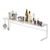 Yamazaki Home Expandable Countertop Shelf, Steel, Large, Supports 23 Pounds, Expandable In White