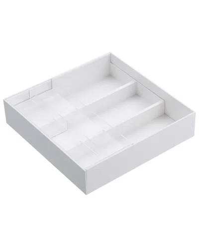 Yamazaki Home Expandable Cutlery Organizer In White