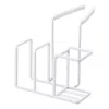 Yamazaki Home Faucet-hanging Sponge And Brush Holder, Steel, Supports 1.1 Pounds, Water Resistant, No Assembly In White