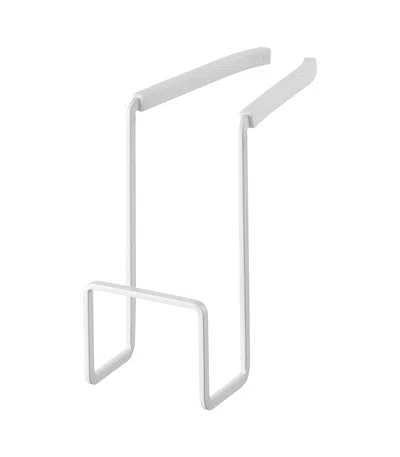 Yamazaki Home Faucet-hanging Sponge Holder - Two Sizes, Steel, Single, Water Resistant, No Assembly In White