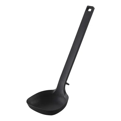 Yamazaki Home Floating Utensil - Four Styles, Silicone, Ladle, Dishwasher Safe, Floating Design, No Assembly In Black