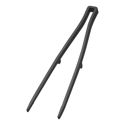 Yamazaki Home Floating Utensil - Four Styles, Silicone, Tweezer, Dishwasher Safe, Floating Design, No Assembly In Black