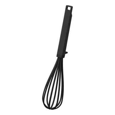Yamazaki Home Floating Whisk, Silicone + Nylon, Dishwasher Safe, Floating Design, No Assembly In Black