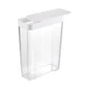Yamazaki Home Food Storage Container, Abs Plastic, 9.5 Cups, 2.3 Liters, Lid, No Assembly In White