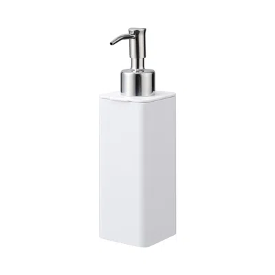 Yamazaki Home Hand Soap Dispenser, Abs Plastic, 8.5 Fluid Oz., 250 Milliliters, Airtight, No Assembly In White
